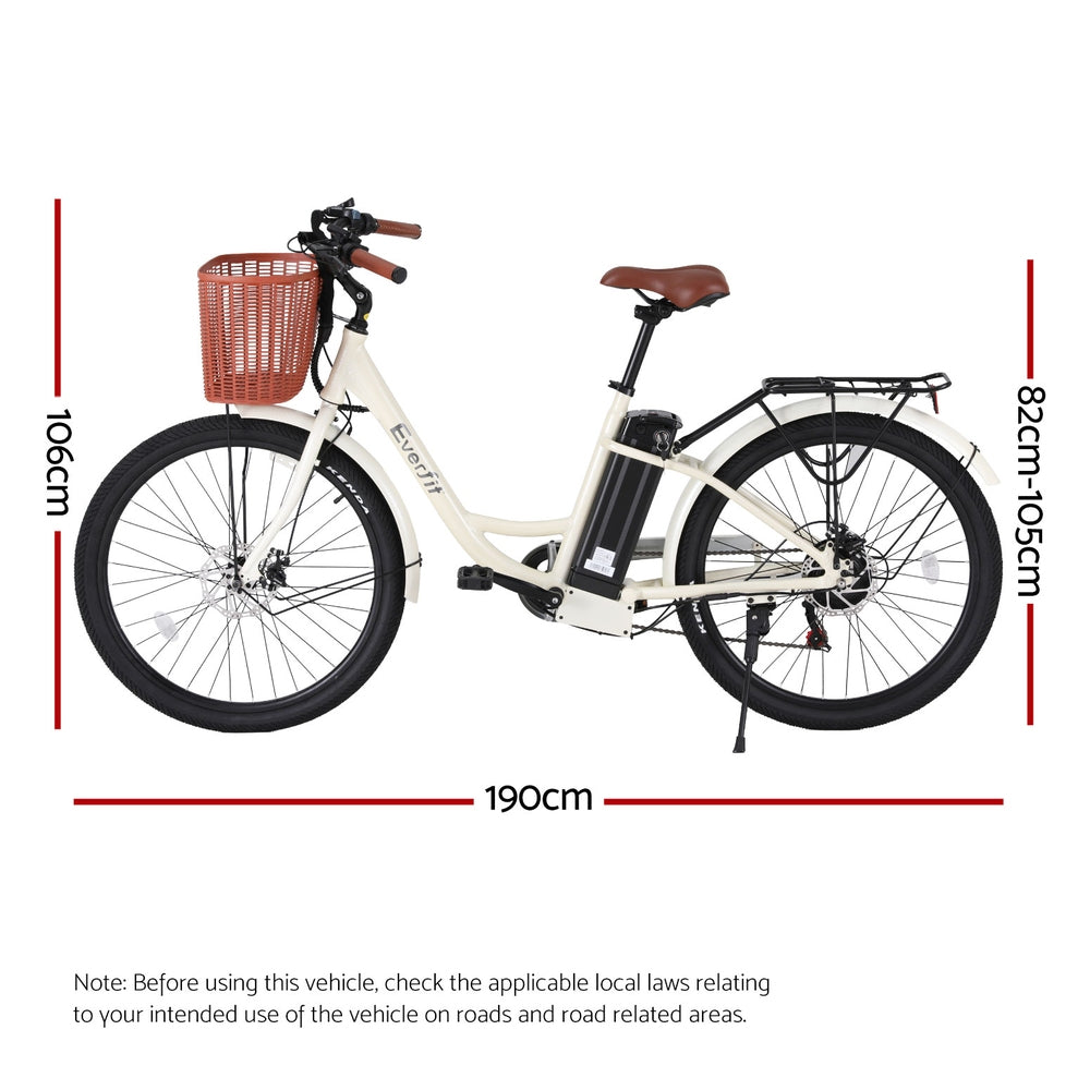 Everfit 26" Electric City Bike Commuter eBike Blue/White