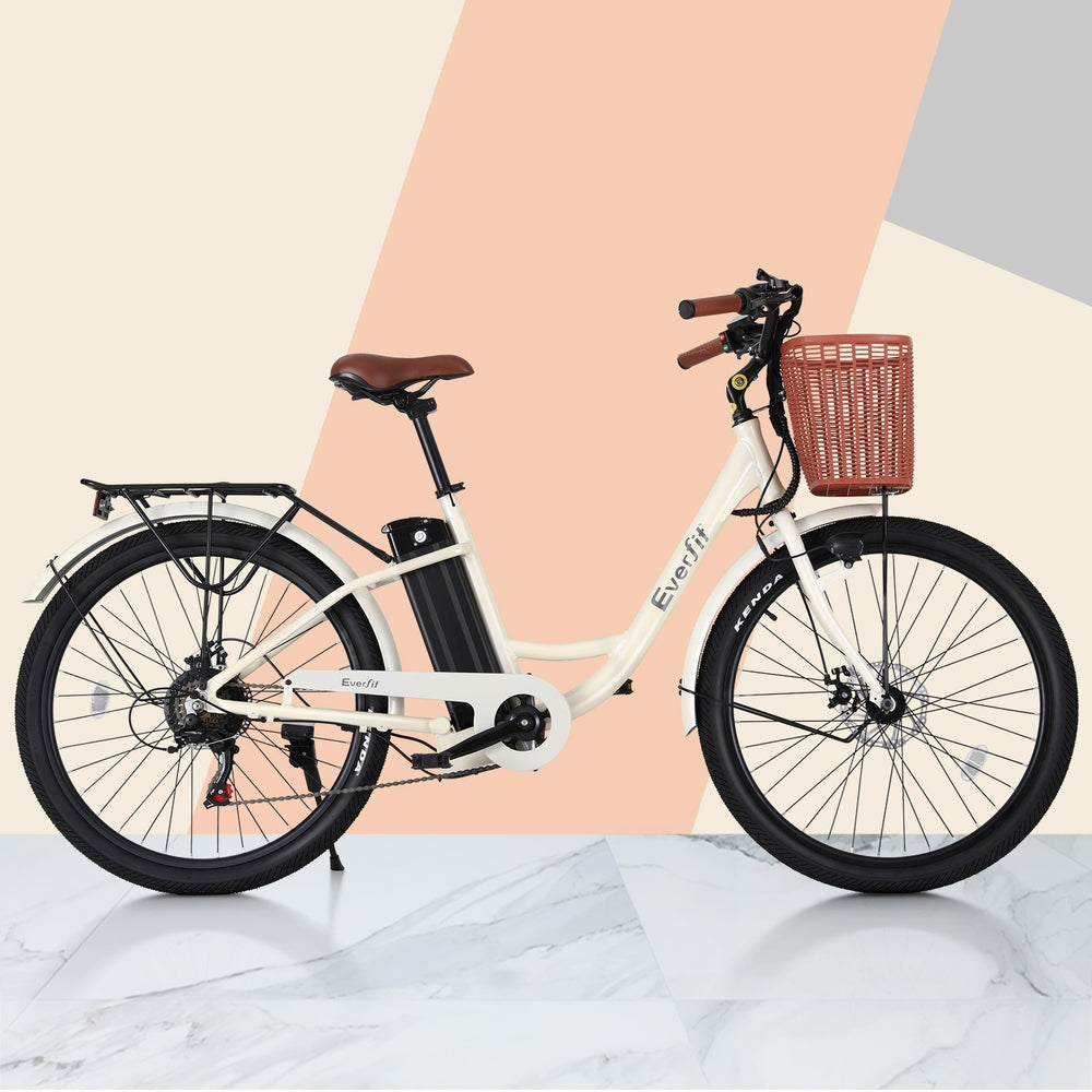 Everfit 26" Electric City Bike Commuter eBike Blue/White