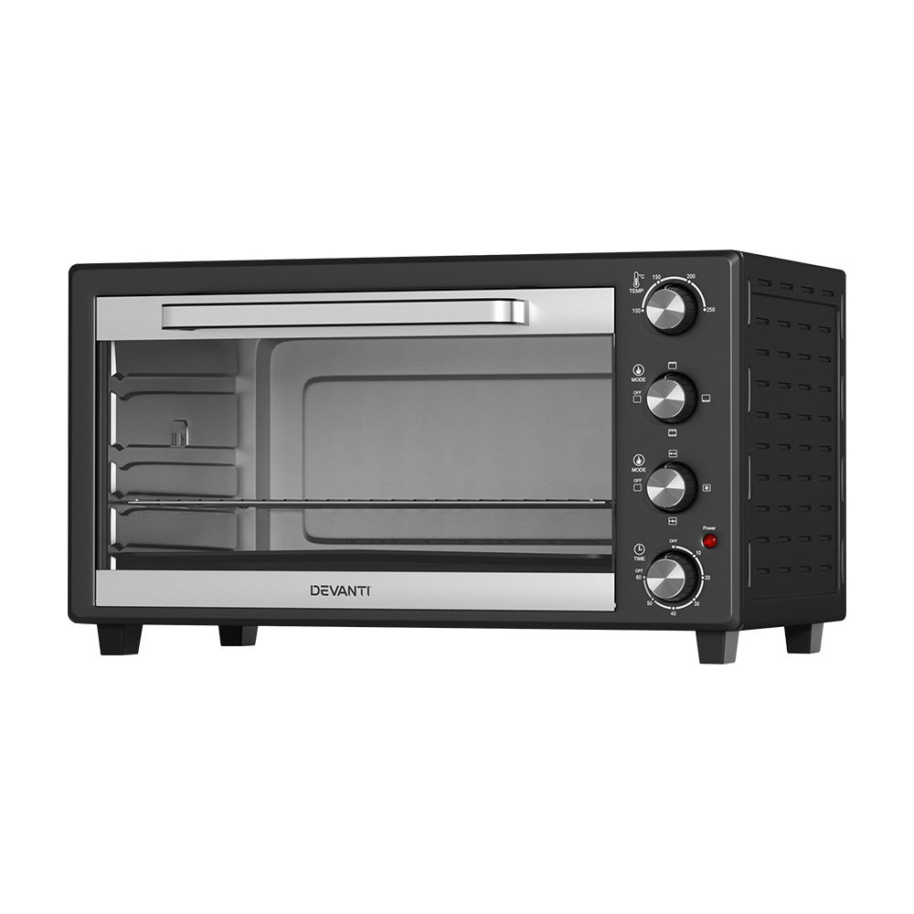 Devanti 60L Electric Convection Oven with Rotisserie 2000W