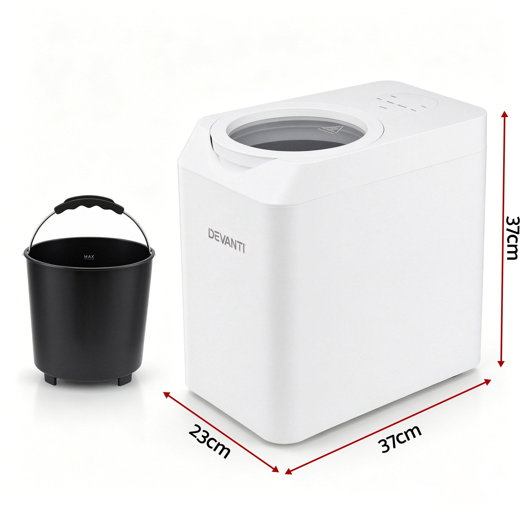 Devanti 4.5L Electric Composter Smart Compost Bin Kitchen Food Waste Recycler
