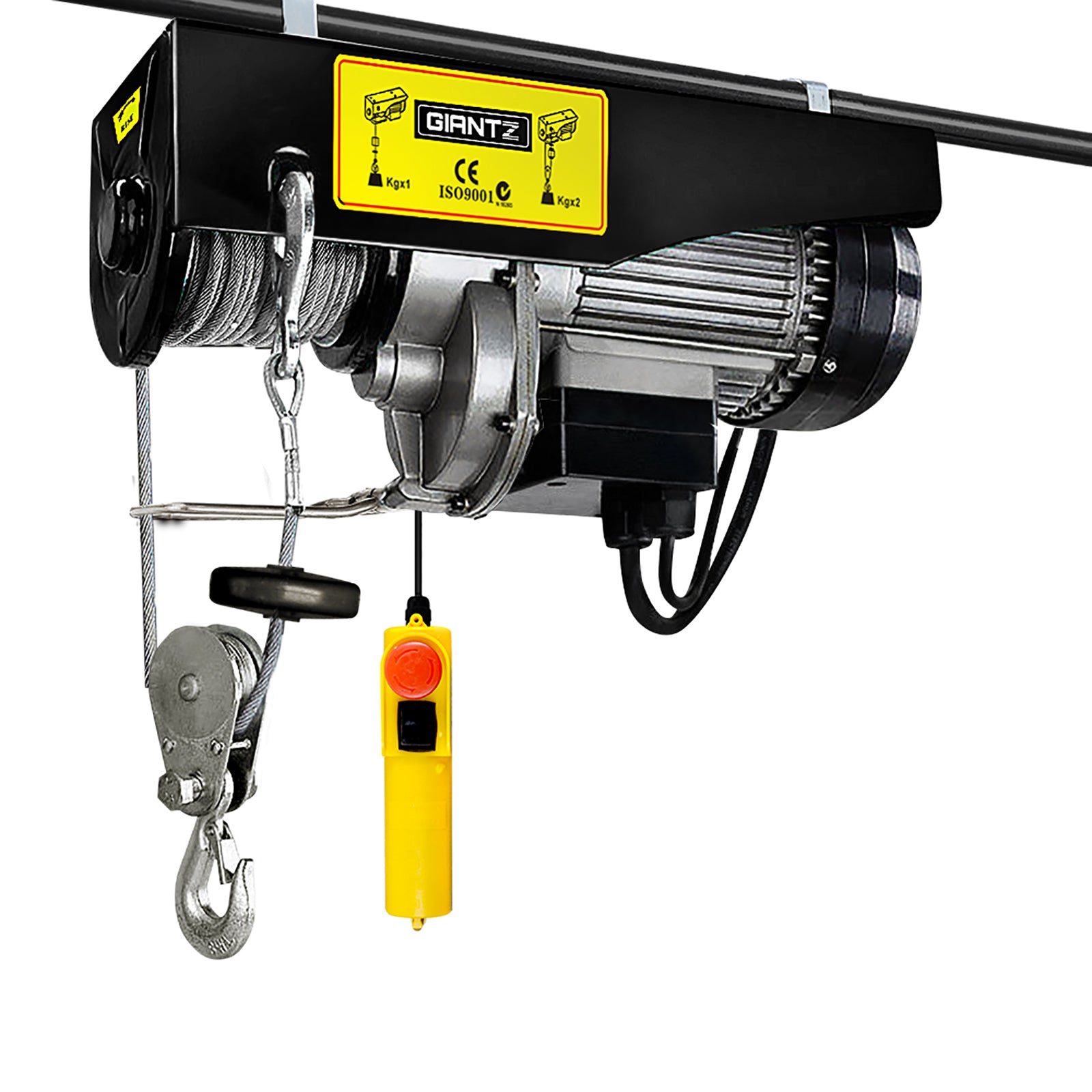 Giantz 1000KG Electric Hoist Winch 20M Cable Remote Chain Lifter
