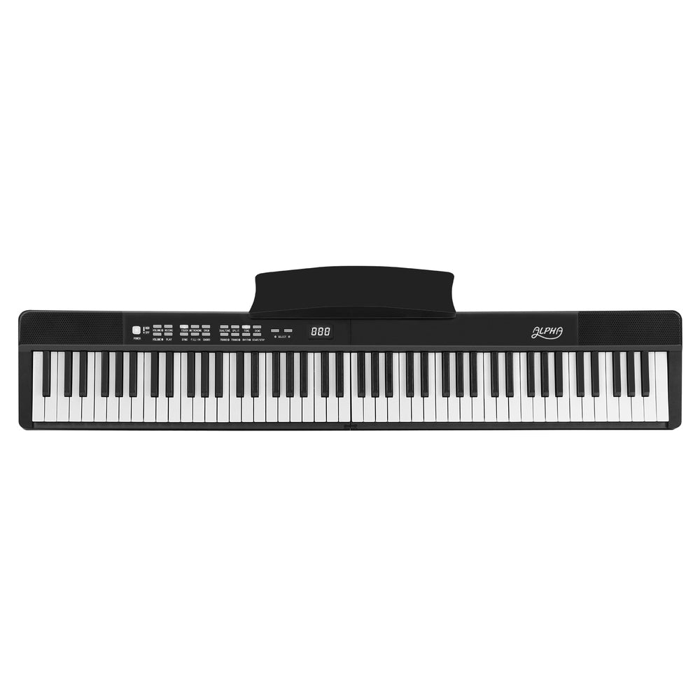 Alpha 88-Key Foldable Electronic Piano Keyboard Black