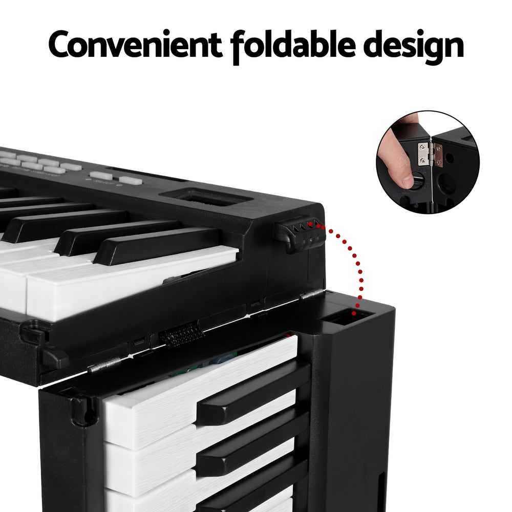 Alpha 88-Key Foldable Electronic Piano Keyboard Black