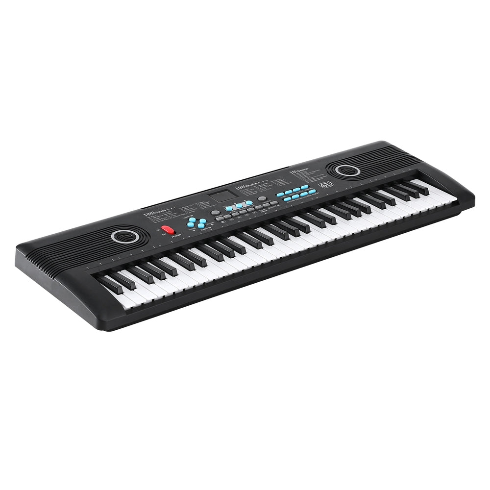 Alpha 61-Key Portable Digital Piano Keyboard Black