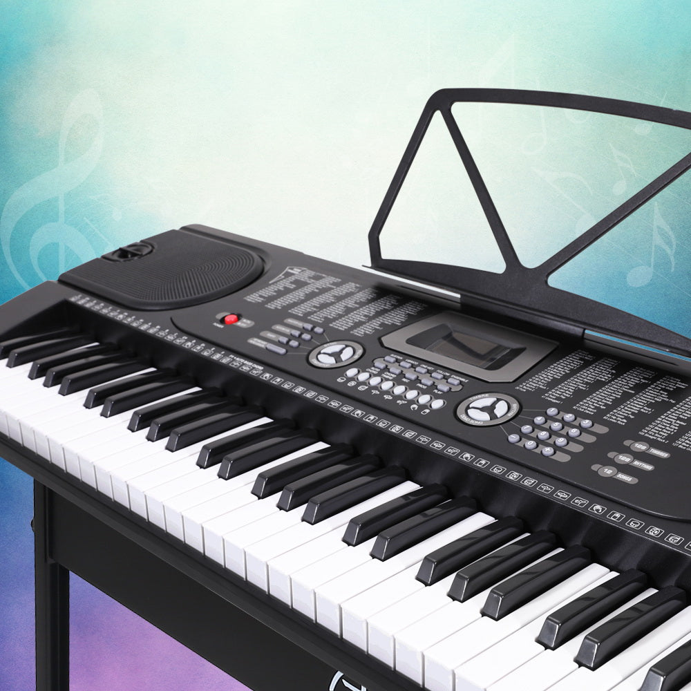 Alpha EK-60 61-Key Electronic Piano Keyboard with Stand Black