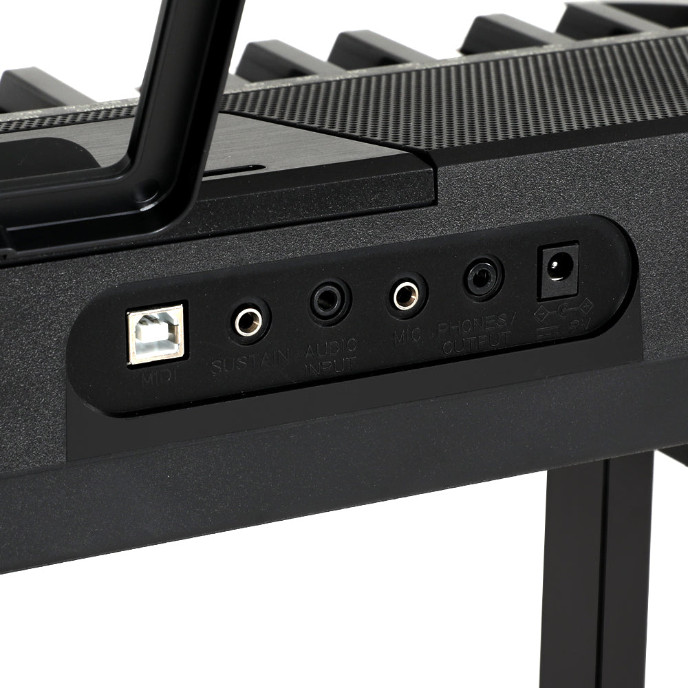 Alpha 61-Key Electronic Piano Keyboard Touch Sensitive Black