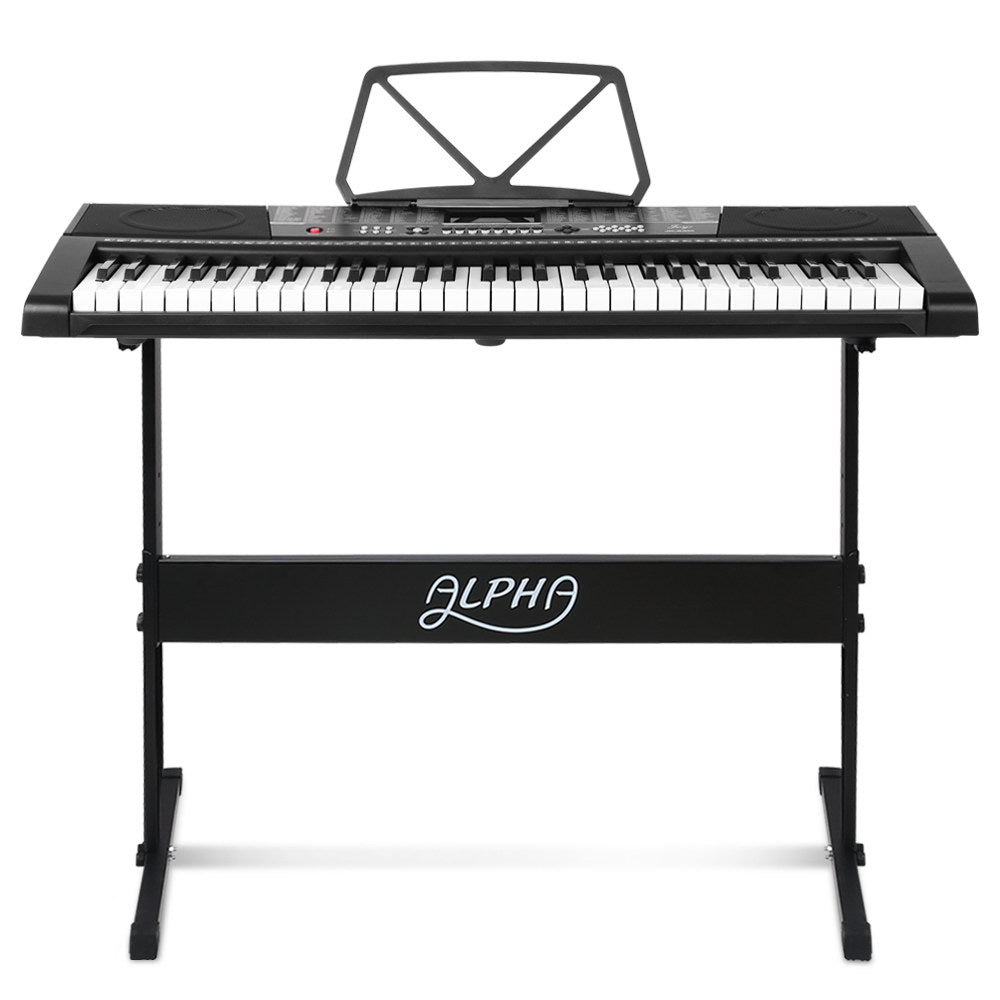 Alpha 61-Key Electronic Piano Keyboard Digital Electric w/ Stand & Speaker