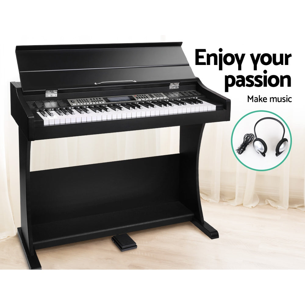 Alpha 61-Key Electronic Piano Keyboard Digital Electric Classical w/ Stand & Stool
