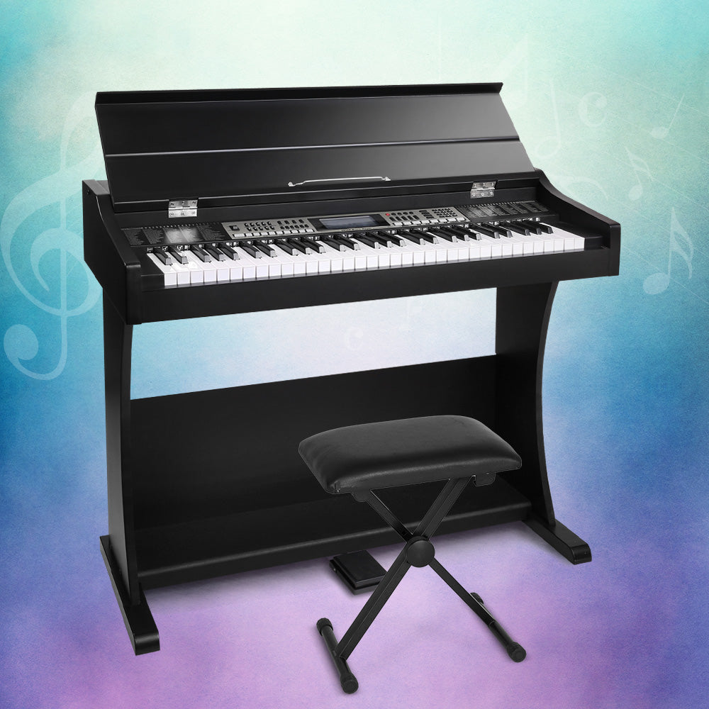 Alpha 61-Key Electronic Piano Keyboard Digital Electric Classical w/ Stand & Stool