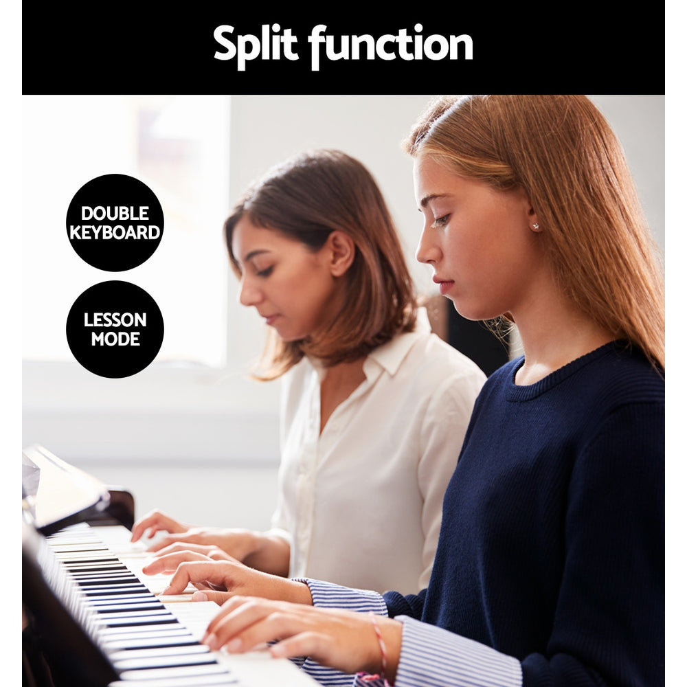 Alpha 88-Key Digital Piano Keyboard Semi-Weighted Black