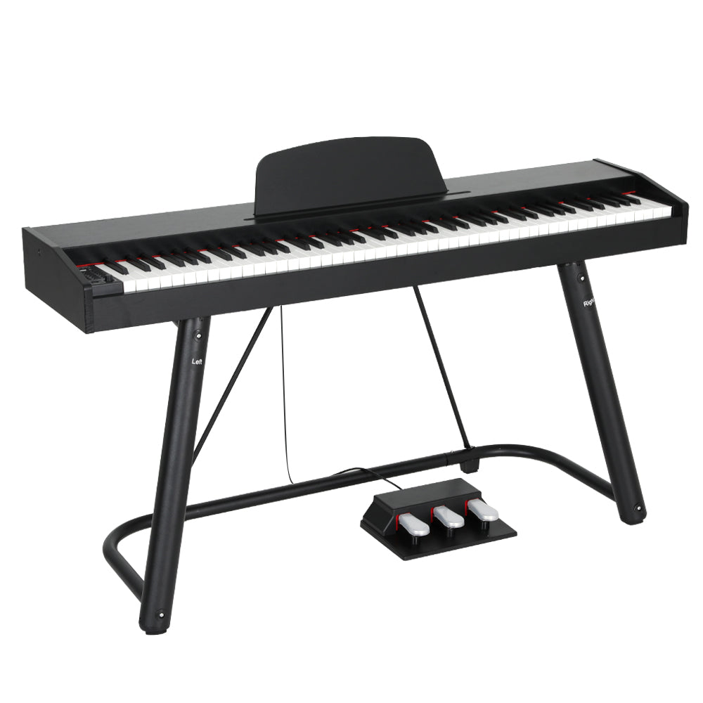 Alpha 88-Key Digital Piano Keyboard Semi-Weighted Black