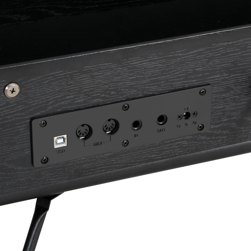 Alpha 88-Key Digital Piano Keyboard Semi-Weighted Black