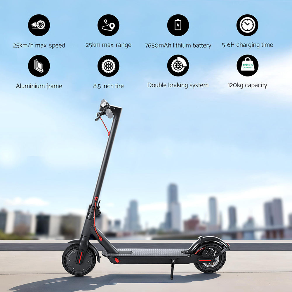Adult Electric Scooter 500W Folding Commuter Black