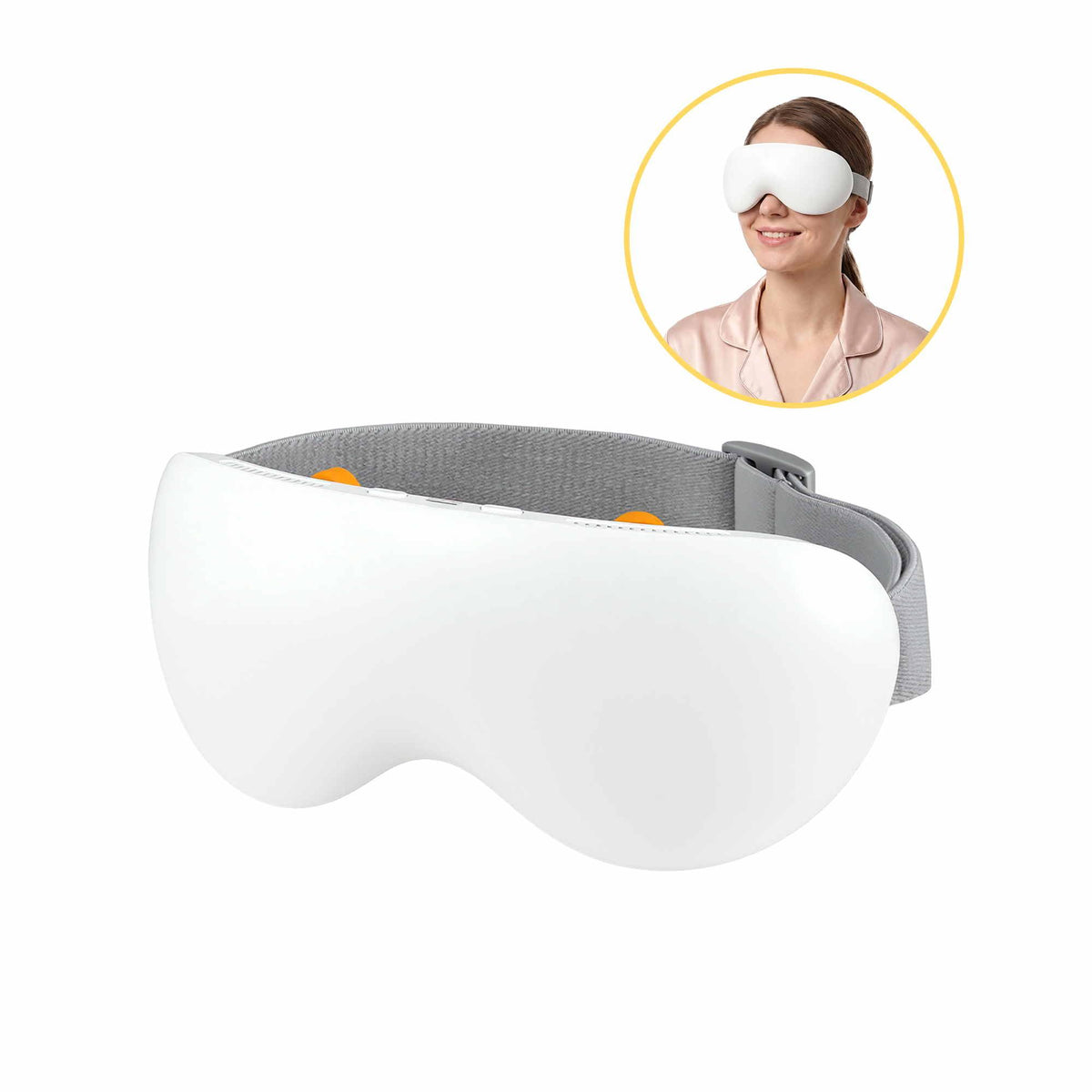 Livemor Eye Massager Hot and Cold Compress Goggles White