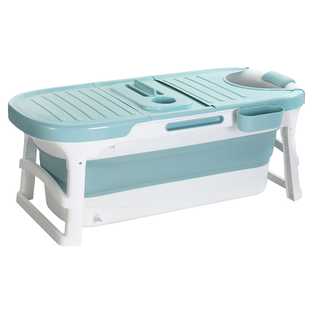 Weisshorn Portable Foldable Bathtub Spa Blue 136x62cm