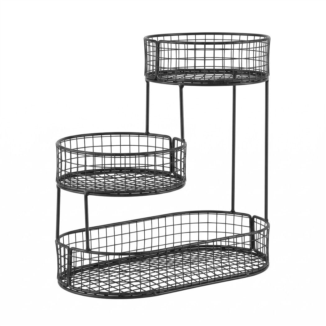 5-Star Chef 3-Tier Fruit Basket Bowl Kitchen Food Storage Organiser