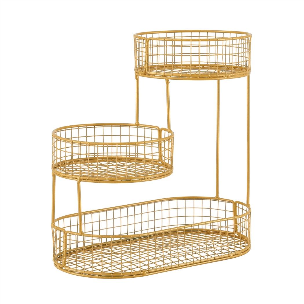 5-Star Chef 3-Tier Fruit Basket Bowl Kitchen Food Storage Organiser