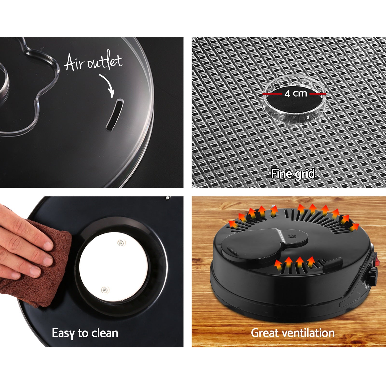 Devanti 5-Tray Food Dehydrator Black