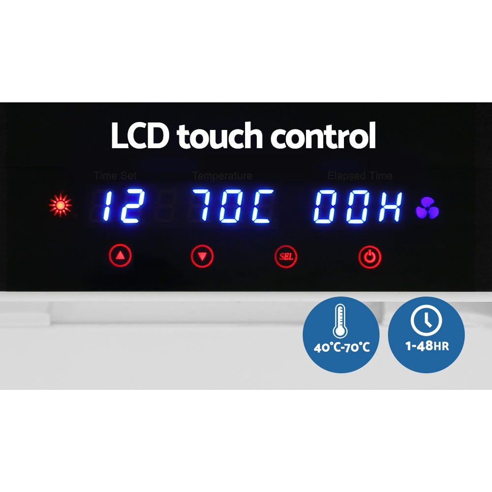 Devanti 10-Tray Food Dehydrator LED Touch Control