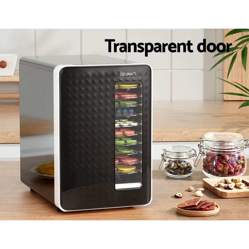 Devanti 10-Tray Food Dehydrator LED Touch Control