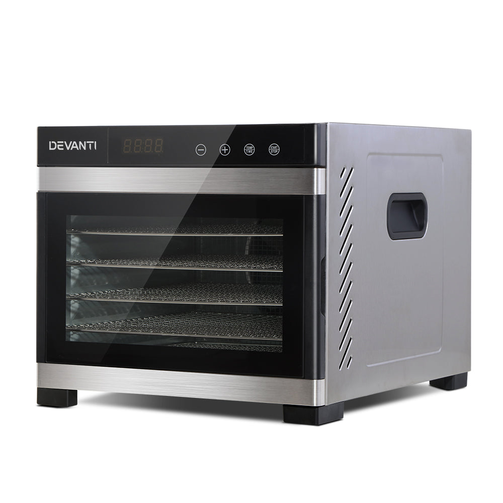 Devanti 6-Tray Food Dehydrator Stainless Steel