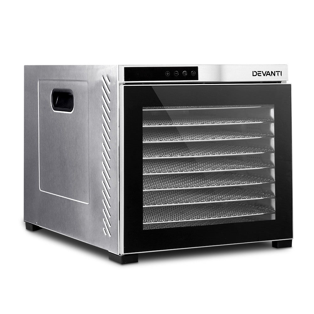 Devanti 10-Tray Food Dehydrator Stainless Steel