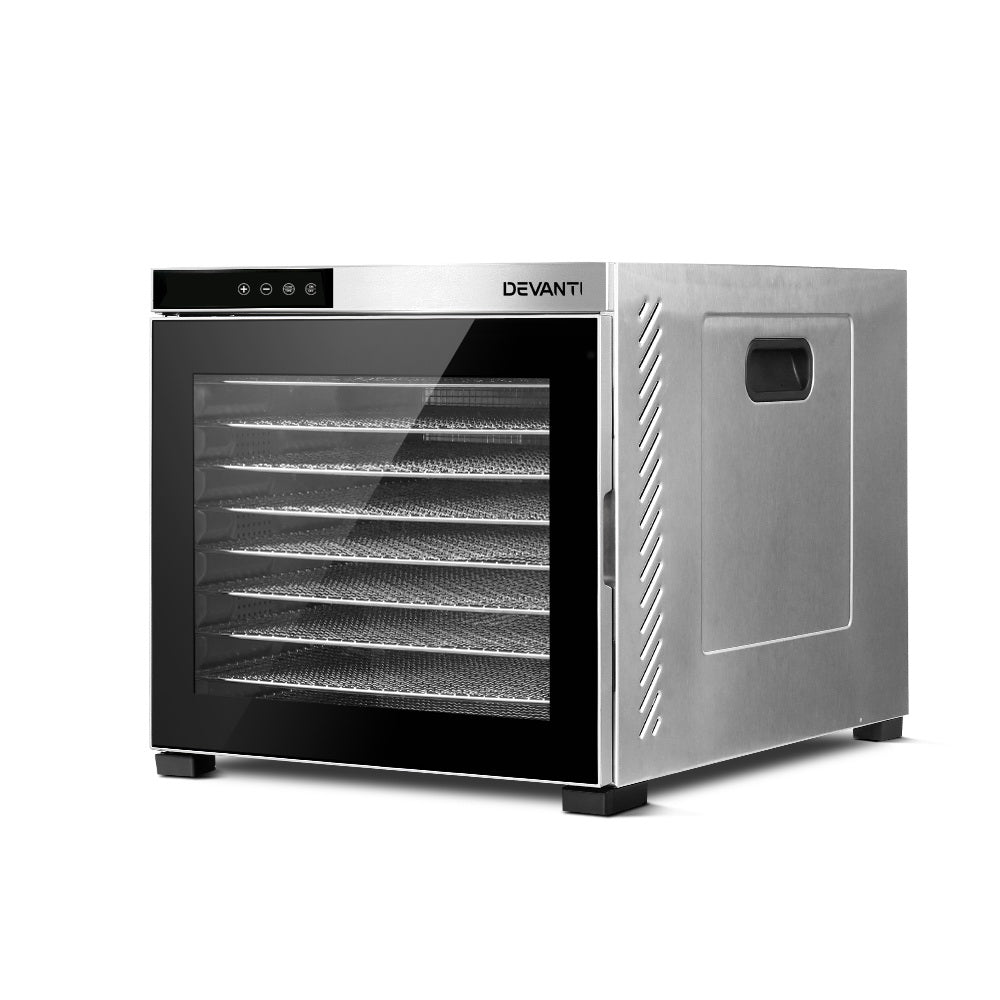 Devanti 10-Tray Food Dehydrator Stainless Steel