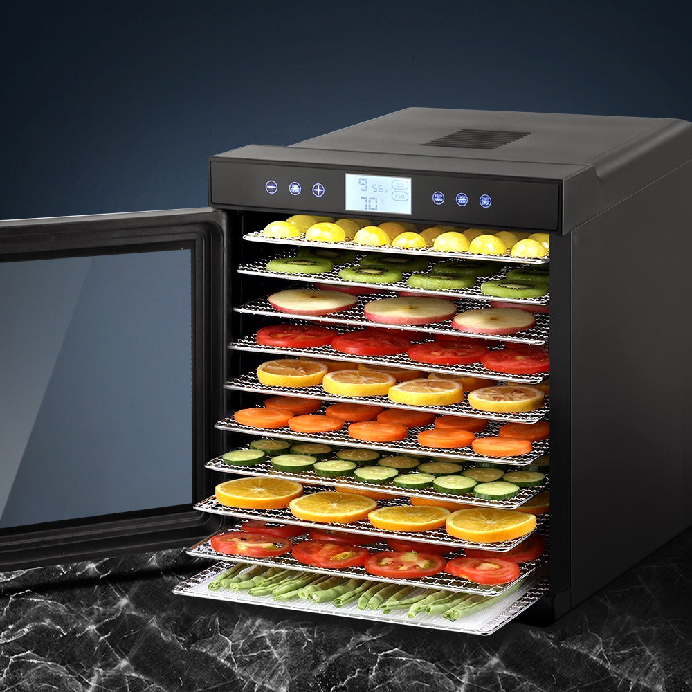 Devanti 10-Tray Food Dehydrator Stainless Steel