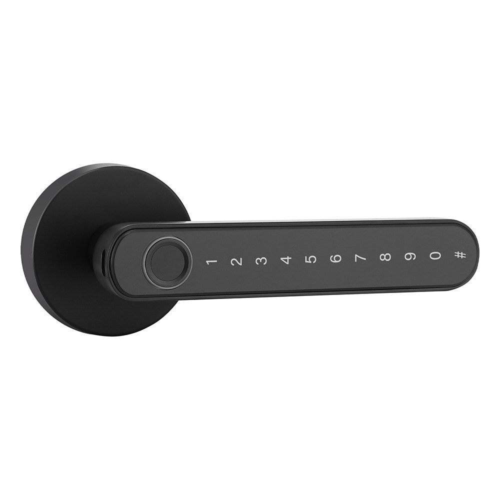 LU-tech Smart Fingerprint Door Lock Electronic Handle Black