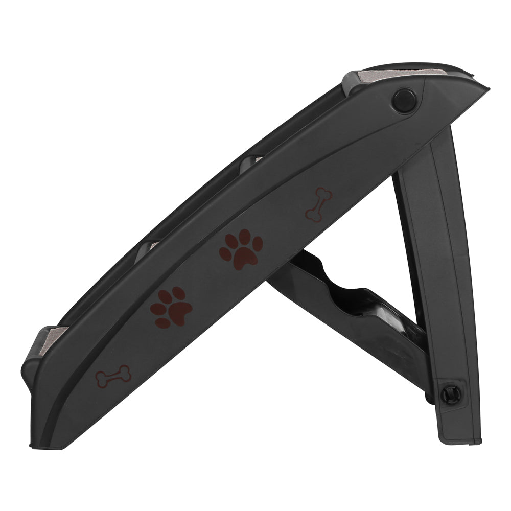 i.Pet Portable Foldable Dog Ramp Steps Black