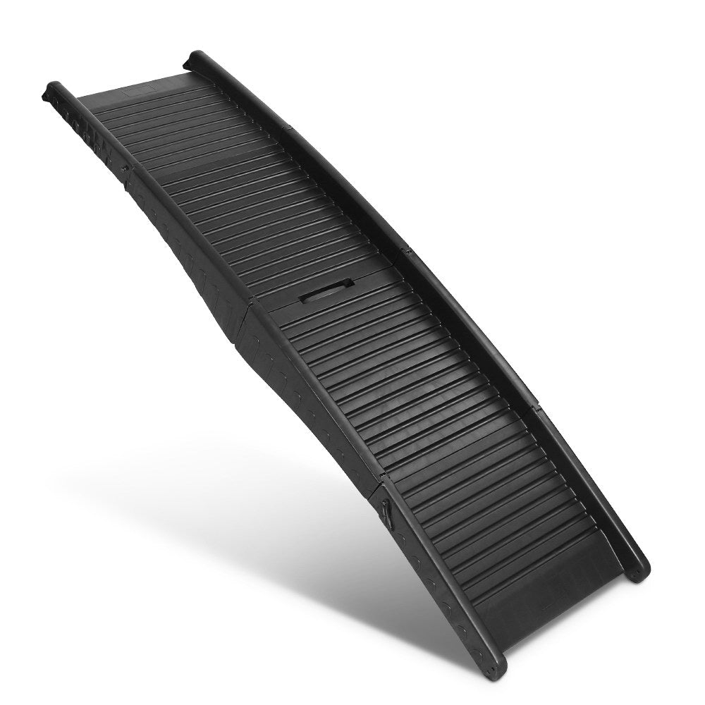 i.Pet Foldable Dog Ramp Portable Pet Stairs Black