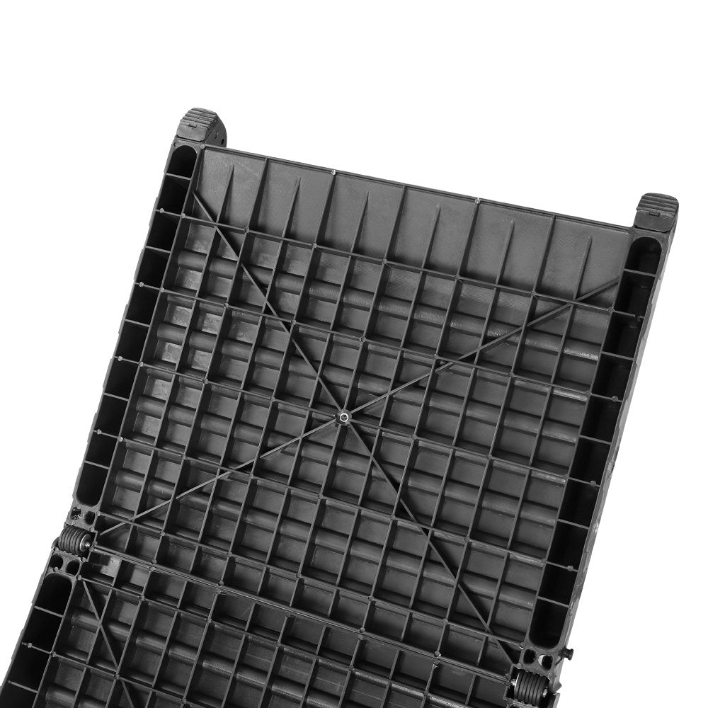 i.Pet Foldable Dog Ramp Portable Pet Stairs Black