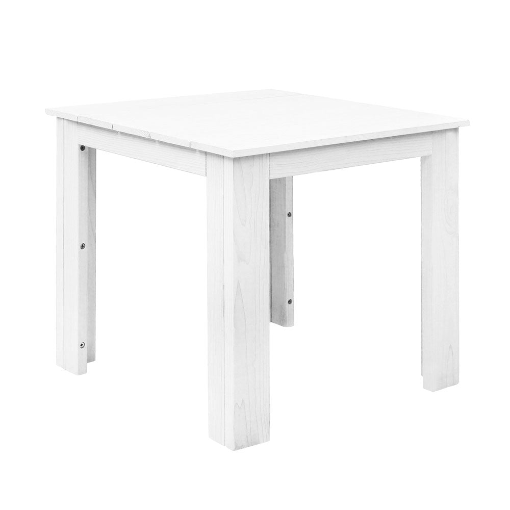 Gardeon Outdoor Wooden Side Table White