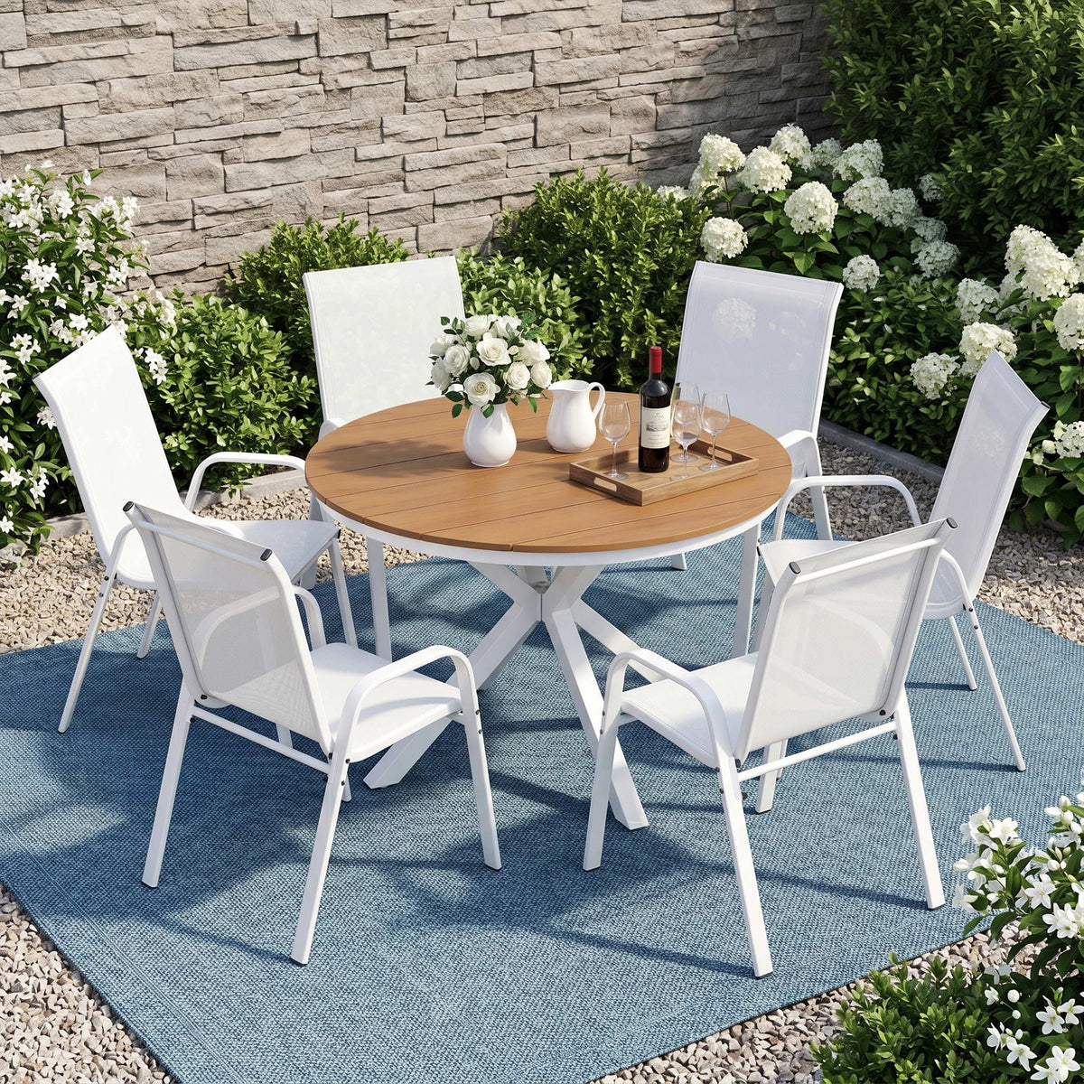 Gardeon 7 Piece Outdoor Dining Set Table and Chairs