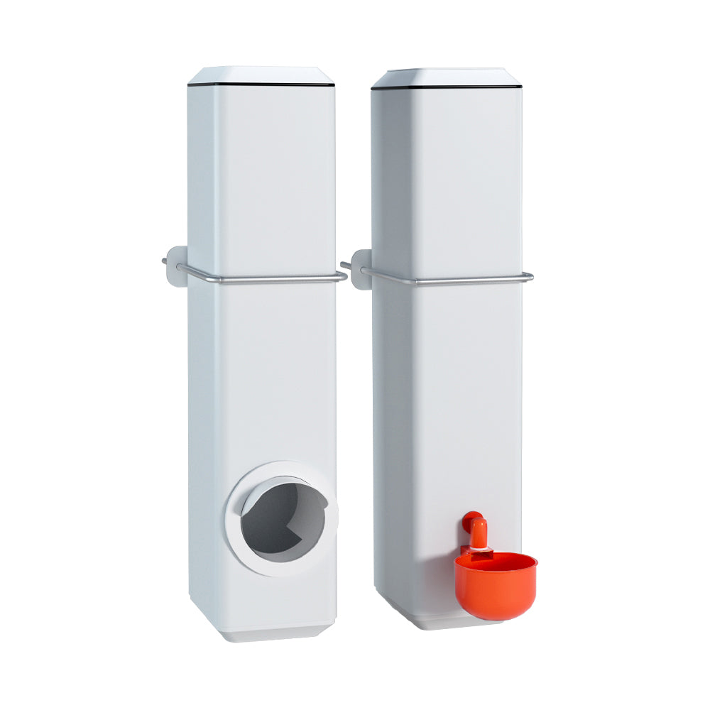 Giantz 4L Chicken Feeder Water Dispenser Automatic White