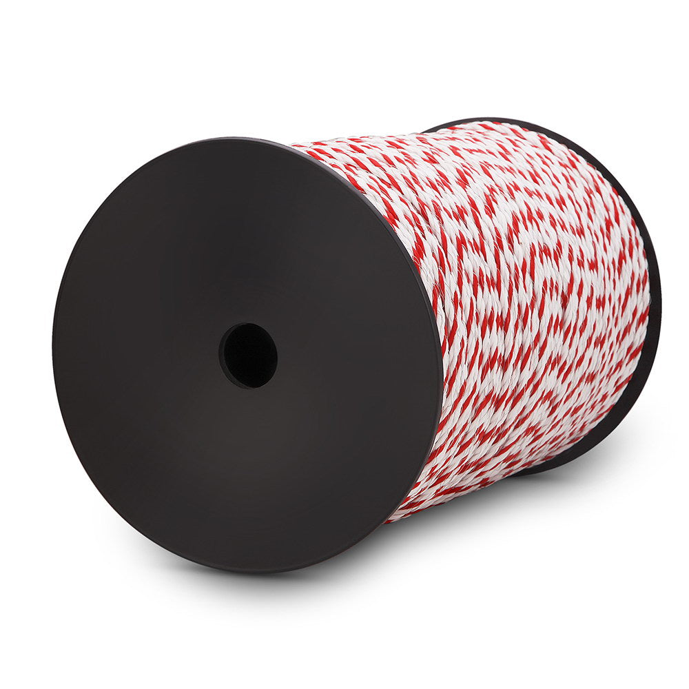 Giantz 1000M Electric Fence Poly Rope Red/White