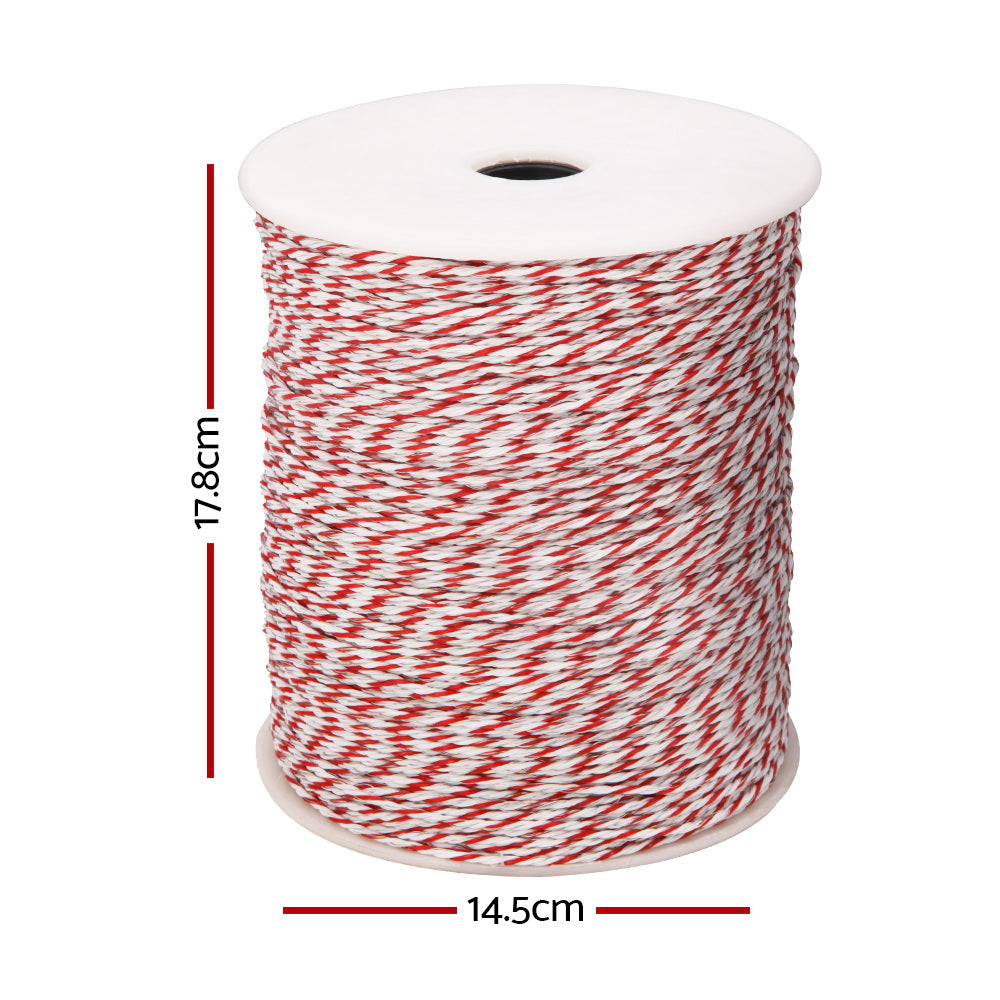 Giantz 500M Polytape Electric Fence Red & White