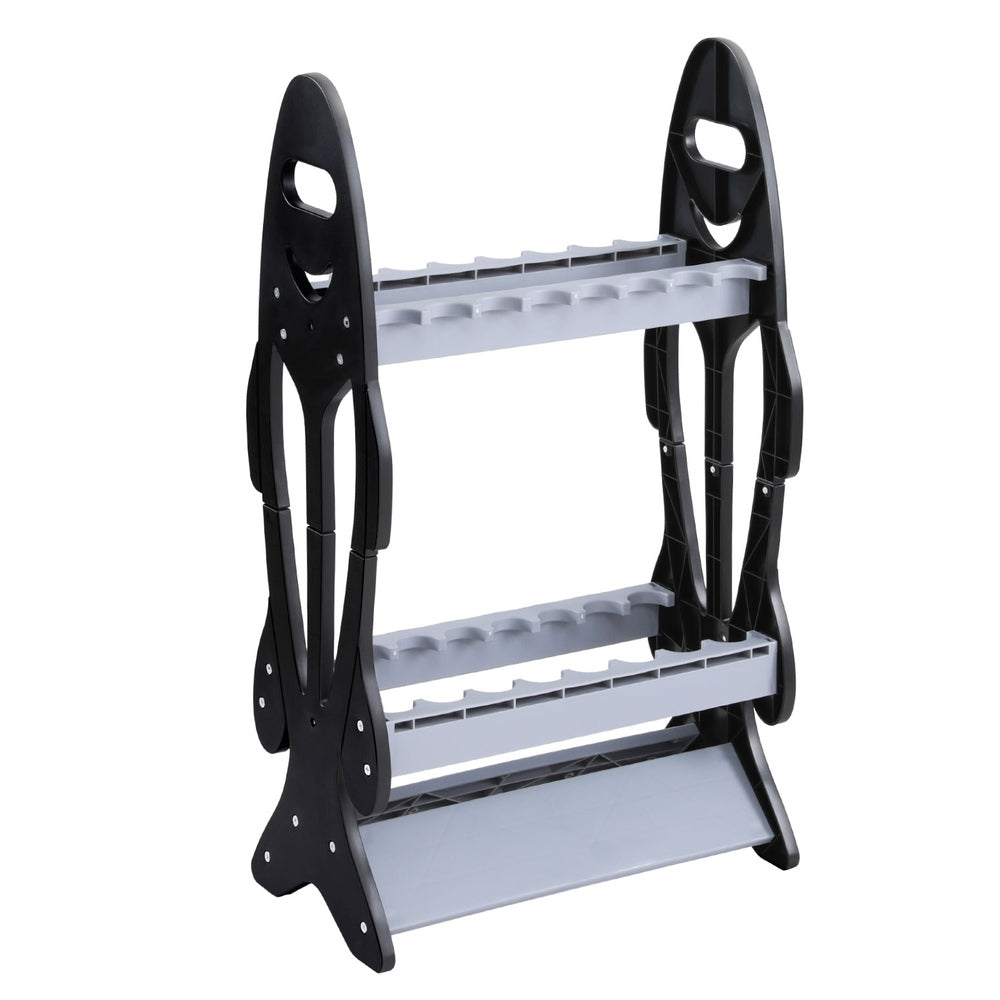 Seamanship 16-Rod Holder Storage Rack Black Grey