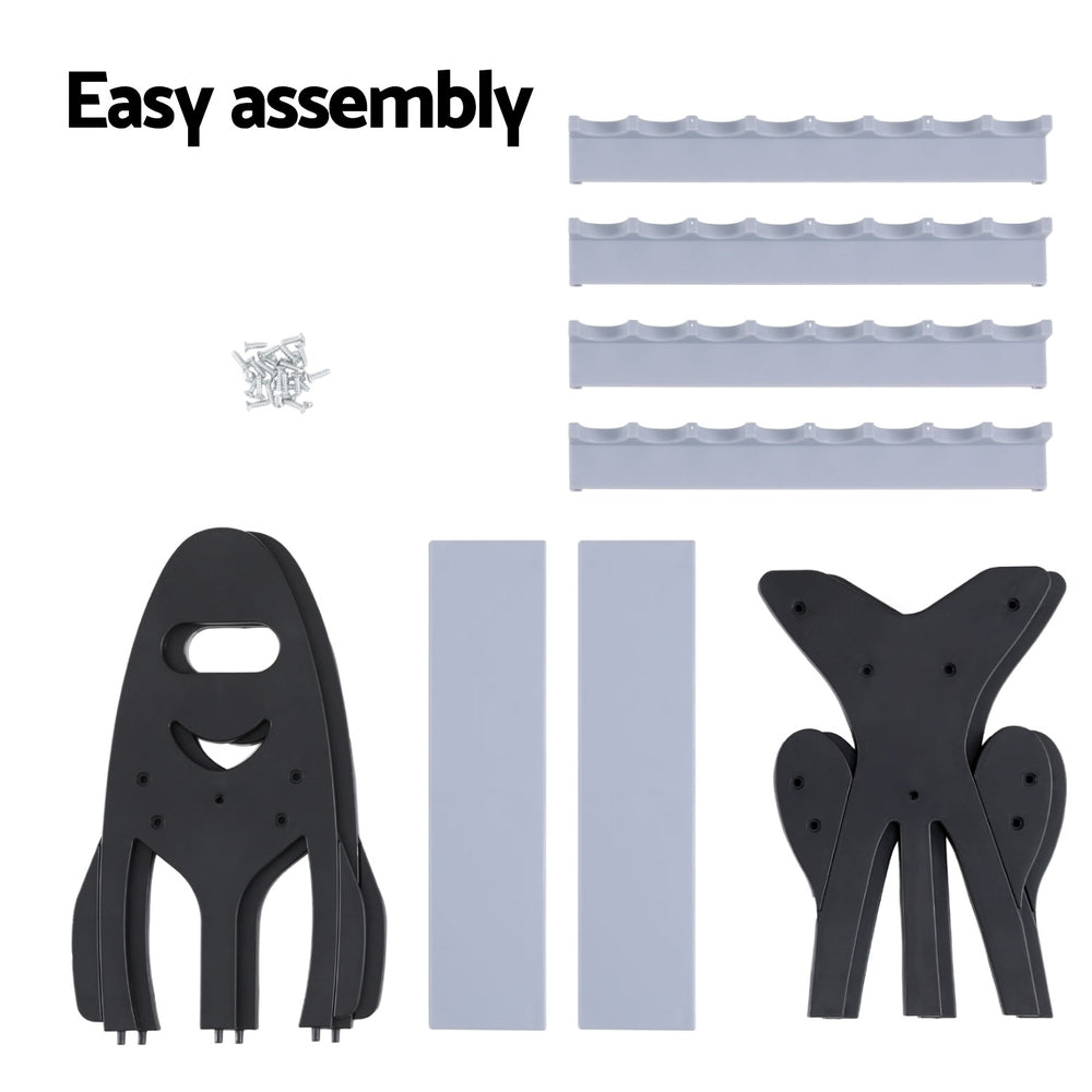 Seamanship 16-Rod Holder Storage Rack Black Grey