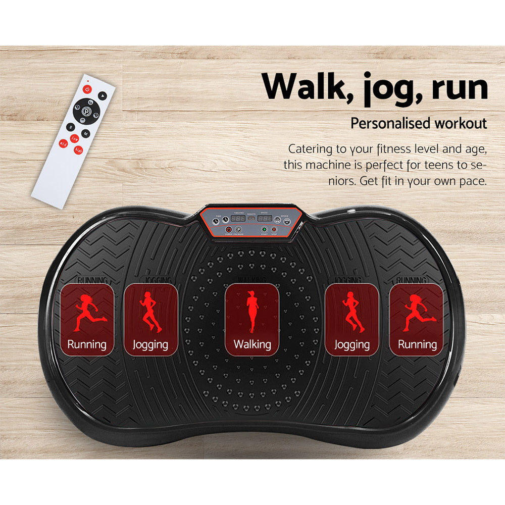 Everfit Home Fitness Vibration Machine Platform Black