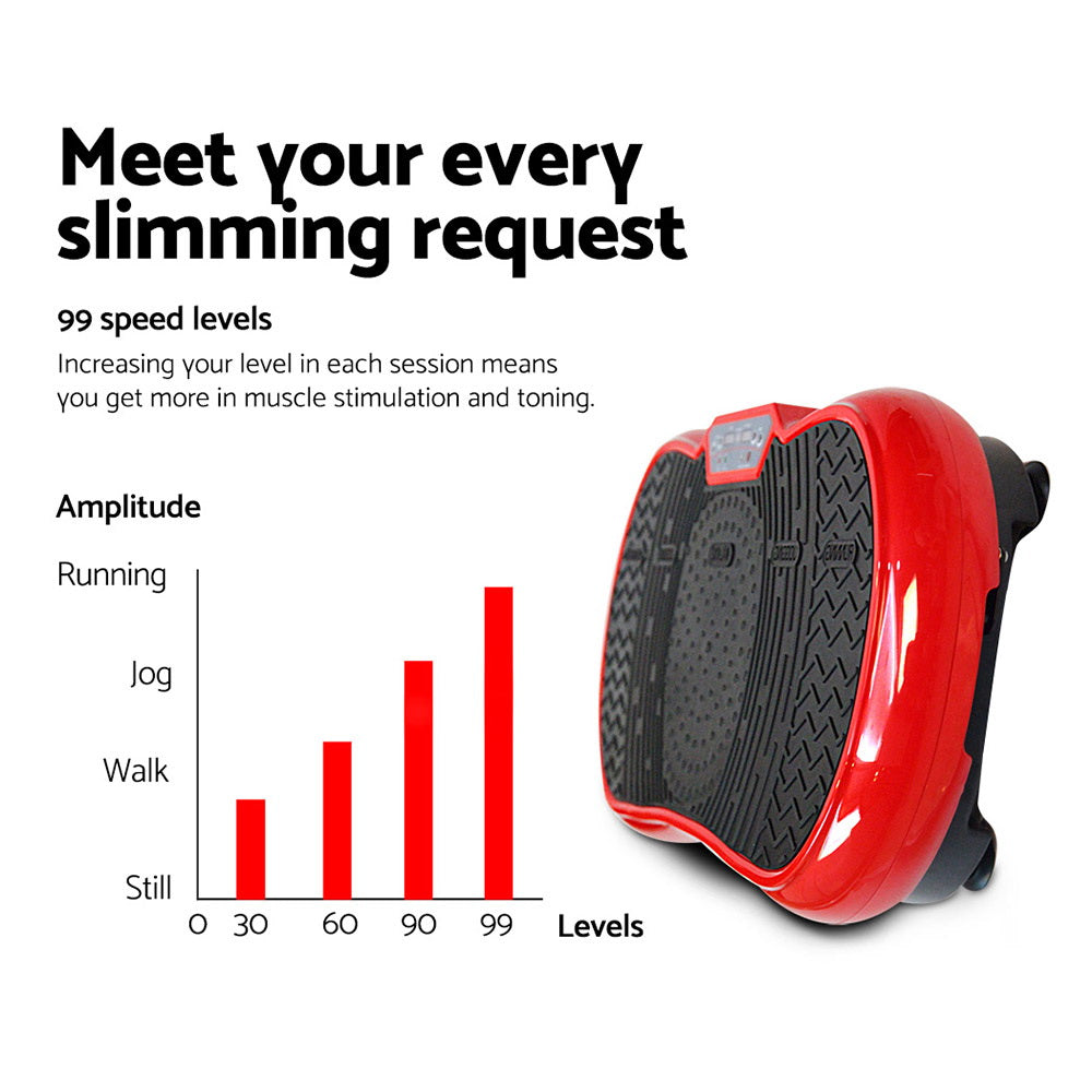 Everfit Home Fitness Vibration Machine Platform Red
