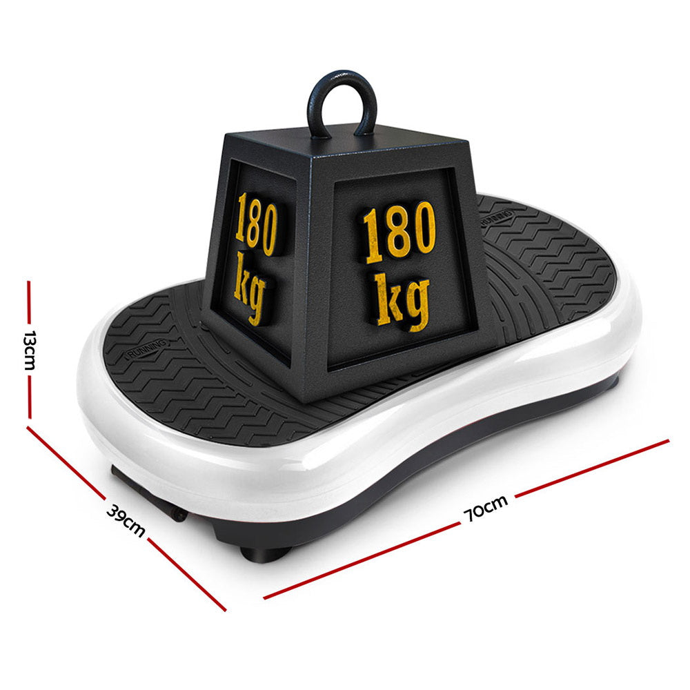 Everfit Vibration Platform Machine Home Fitness White