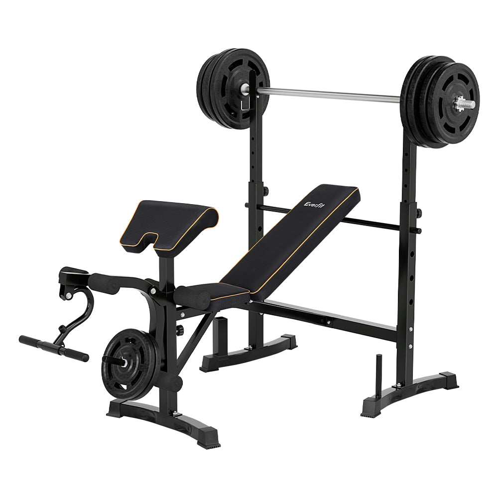 Everfit 10-in-1 Weight Bench Home Gym Station 330kg Black