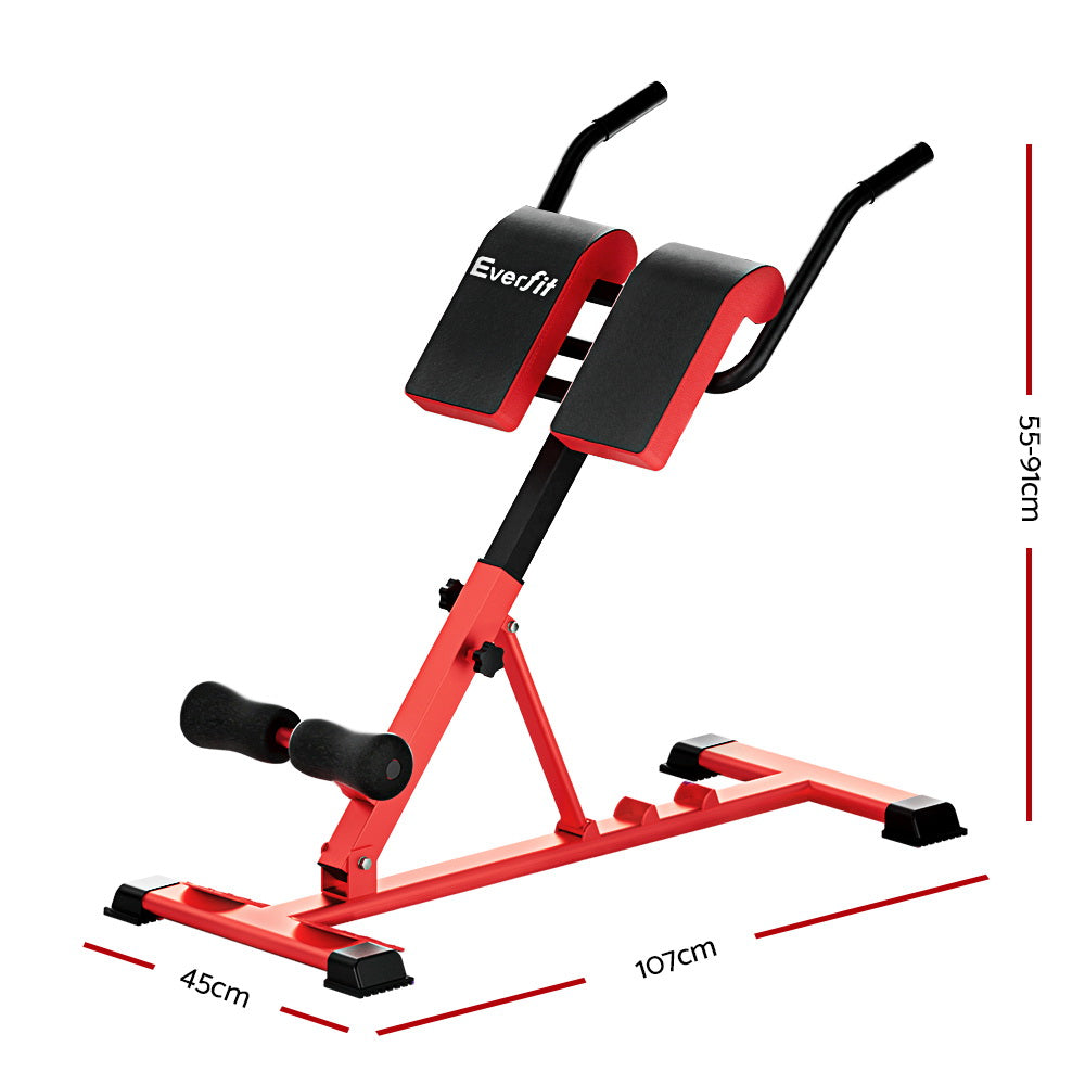 Everfit Adjustable Roman Chair Weight Bench 10-in-1 Home Gym 200kg