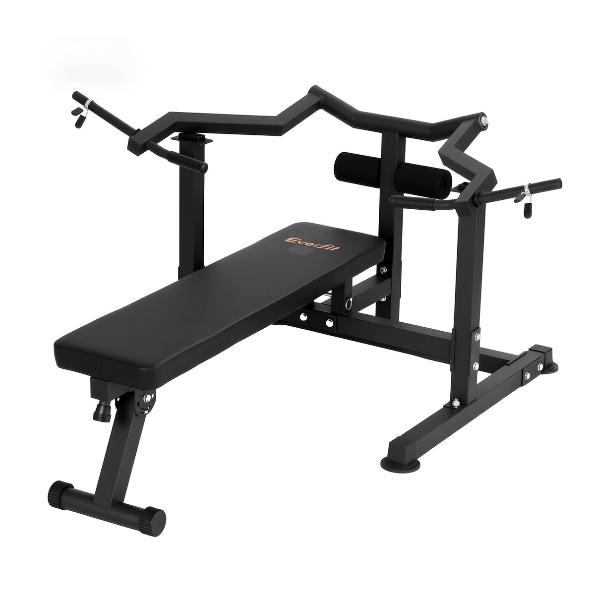 Everfit Folding Chest Press Machine 450kg Home Gym Black