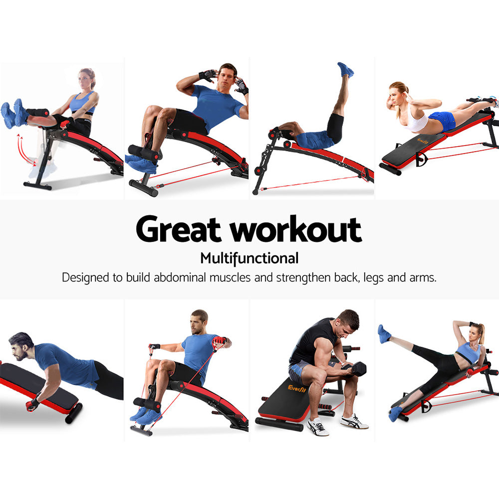 Everfit Foldable Sit-Up Bench Press Home Gym Equipment