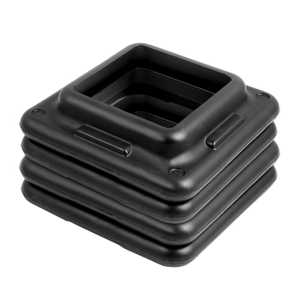 Everfit Aerobic Step Riser Blocks 4 Pack Black