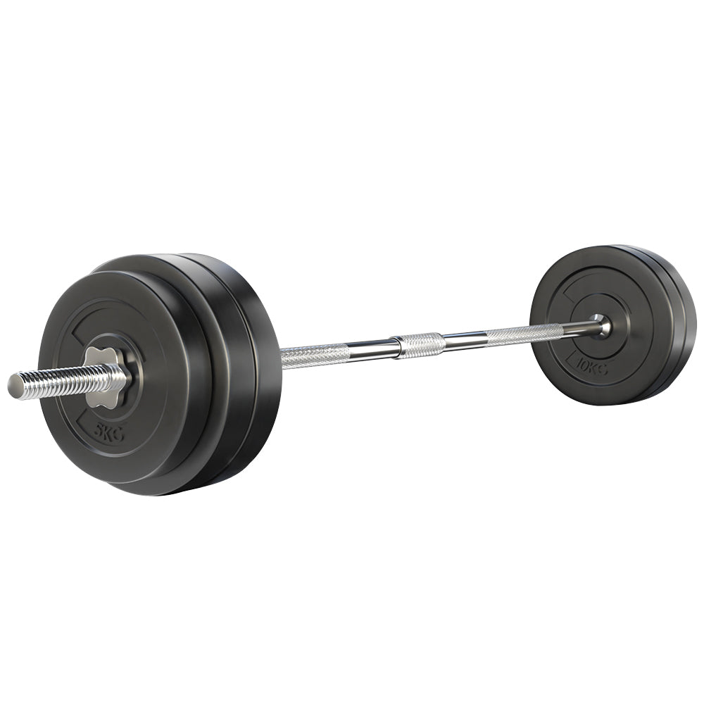 Everfit 58kg Barbell Set with Weight Plates and Bar 168cm