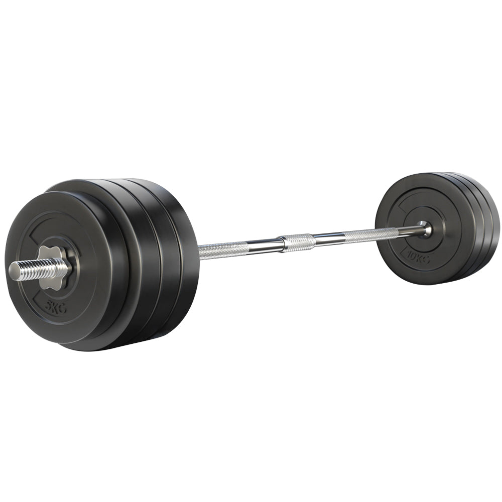 Everfit 78kg Barbell Set with Weight Plates and Bar