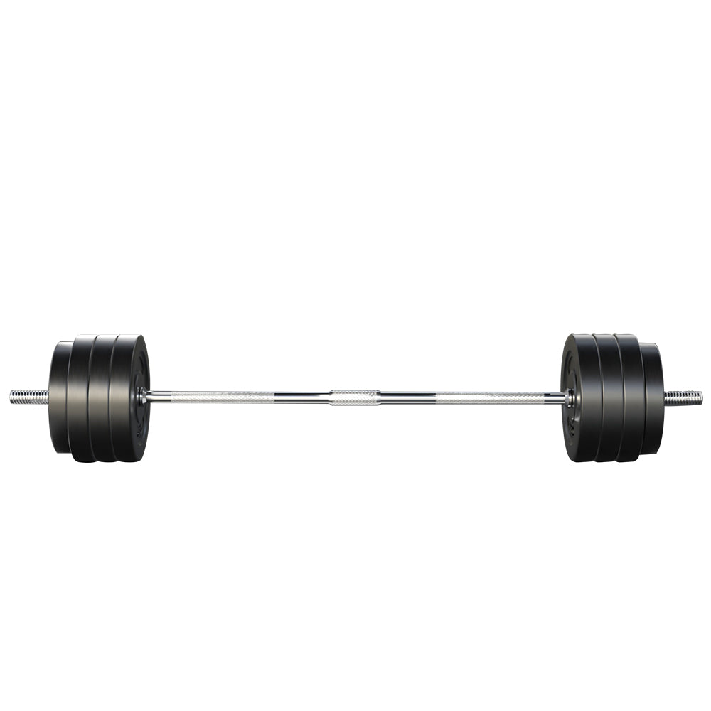 Everfit 78kg Barbell Set Weight Plates Lifting Bench 168cm